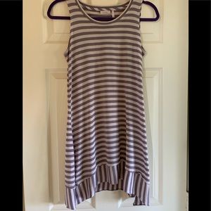 LOGO by Lori Goldstein Striped Tank Top - XXS